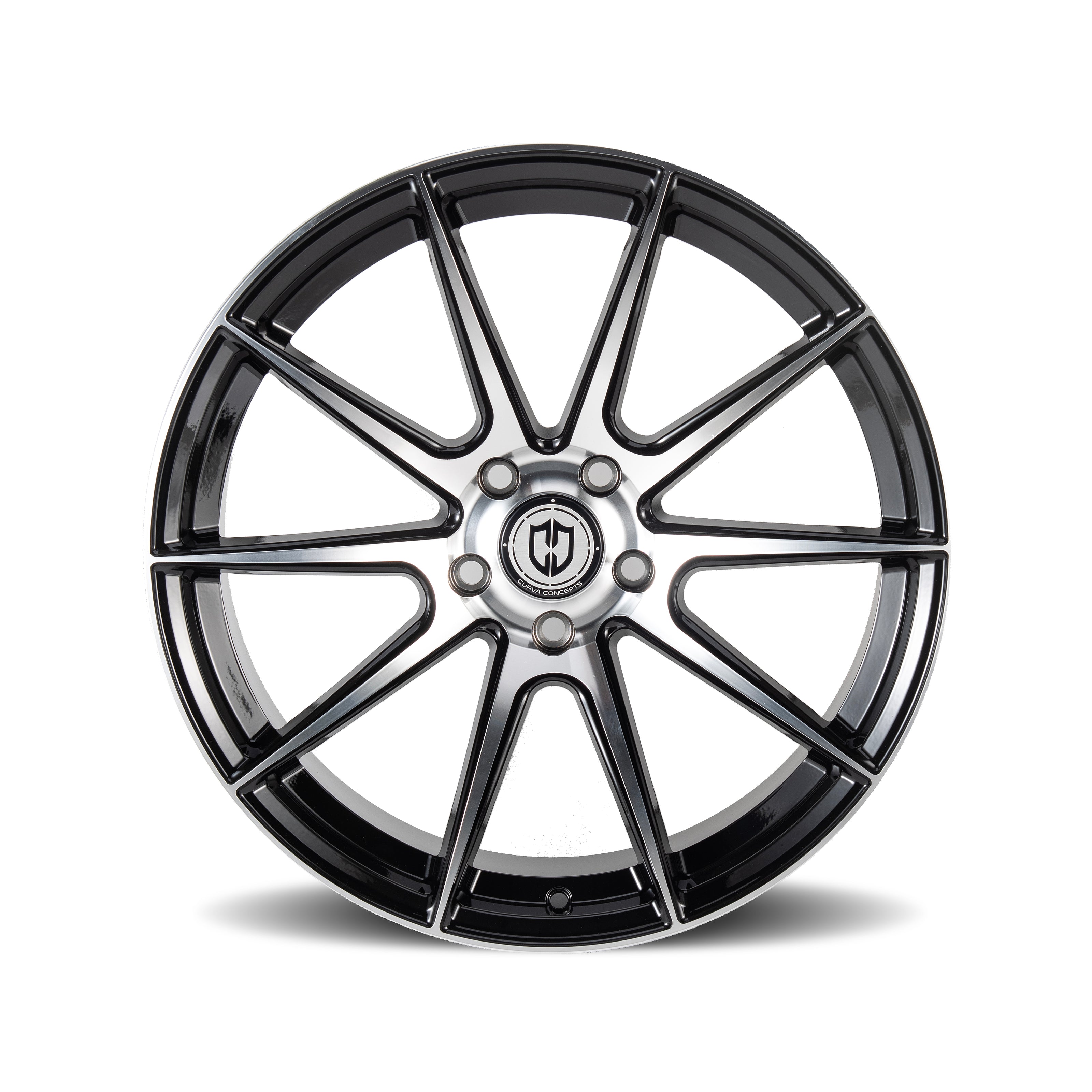 Curva CFF72 19x10 Black Machined Face wheel