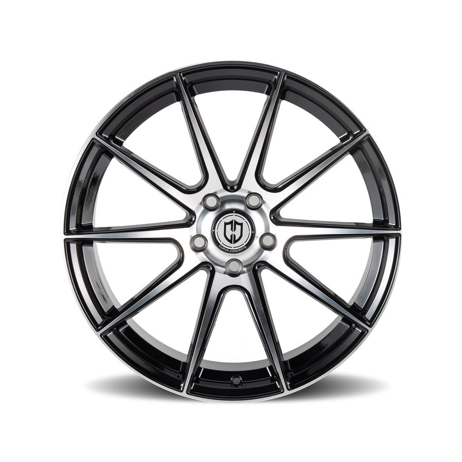 Curva CFF72 19x10 Black Machined Face wheel
