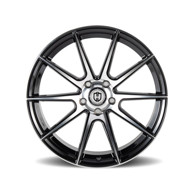 Curva CFF72 19x10 Black Machined Face wheel
