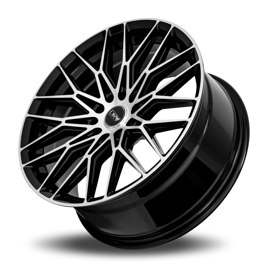 Dynamic Racing Wheels D21 17x7.5 Gloss Black Machined Face wheel