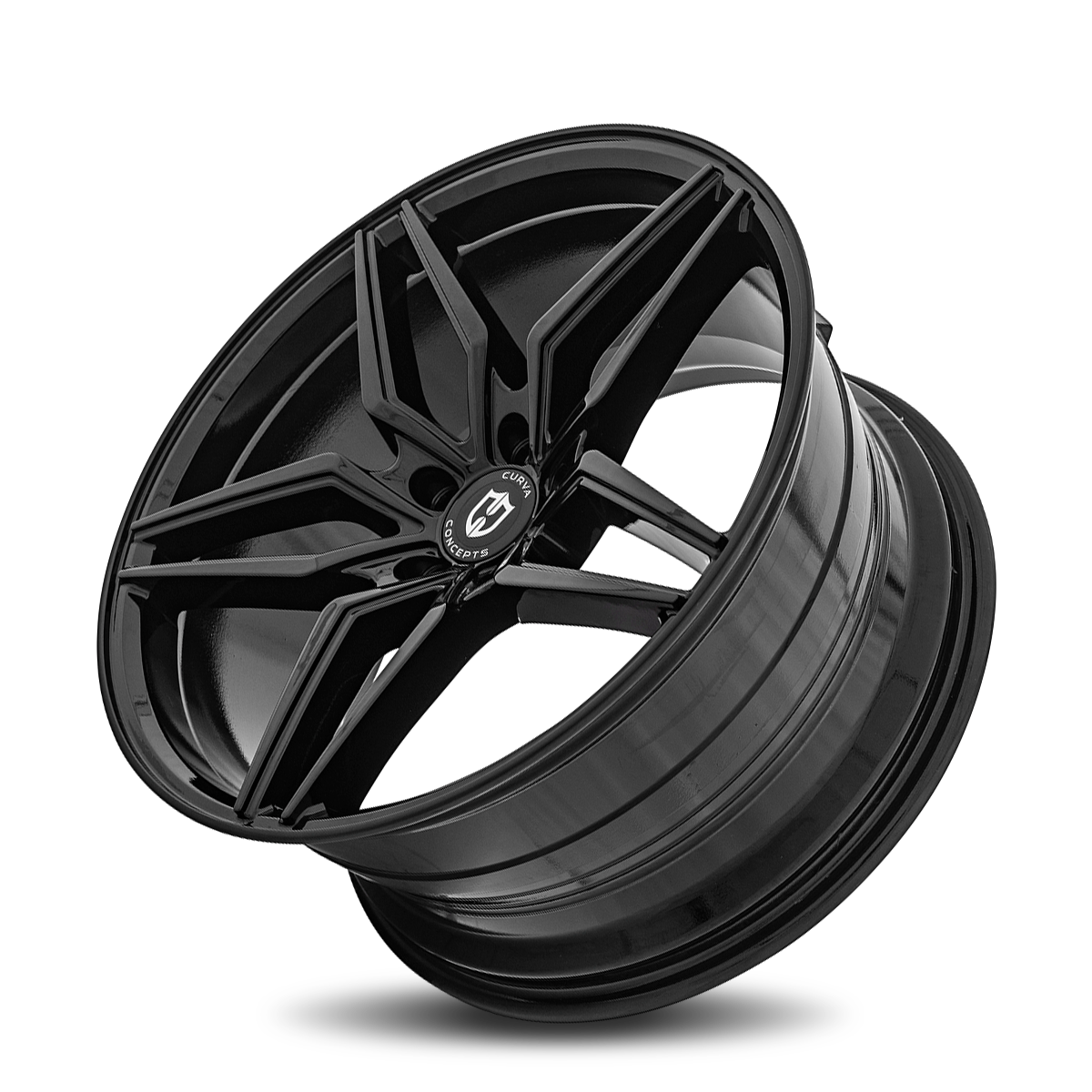 Curva C25 20x10 Gloss Black wheel