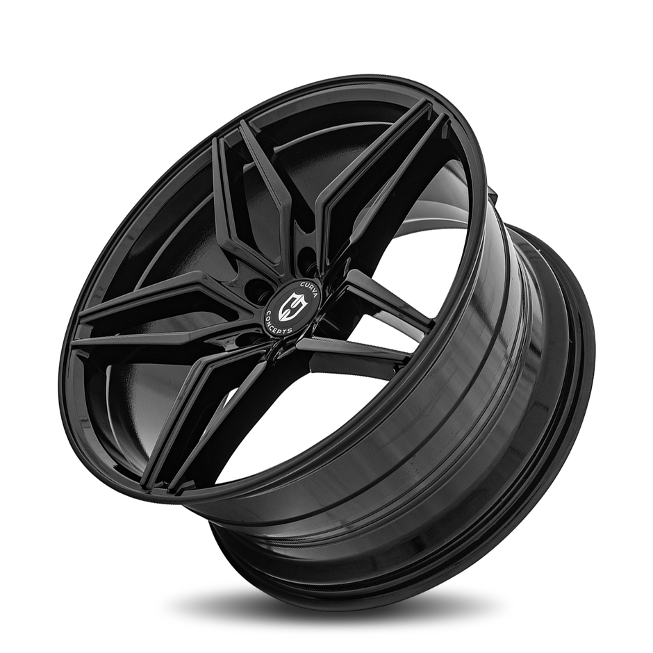 Curva C25 20x10 Gloss Black wheel