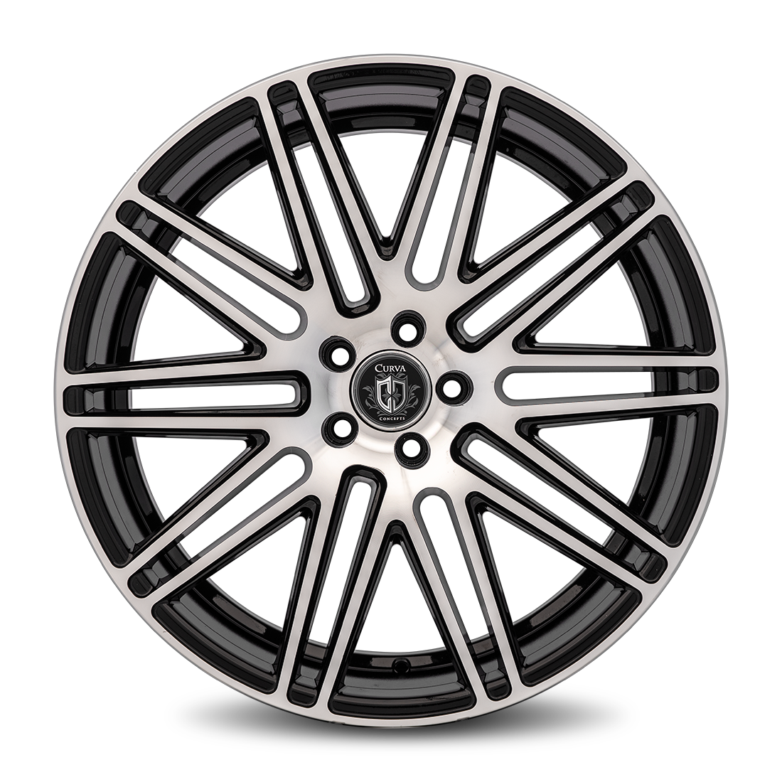 Curva C50 22x10.5 Black Machine Face wheel