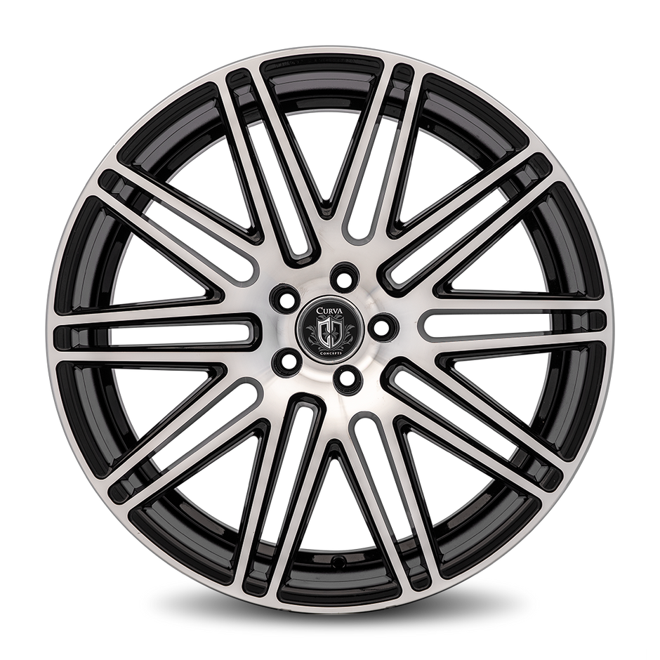 Curva C50 22x10.5 Black Machine Face wheel