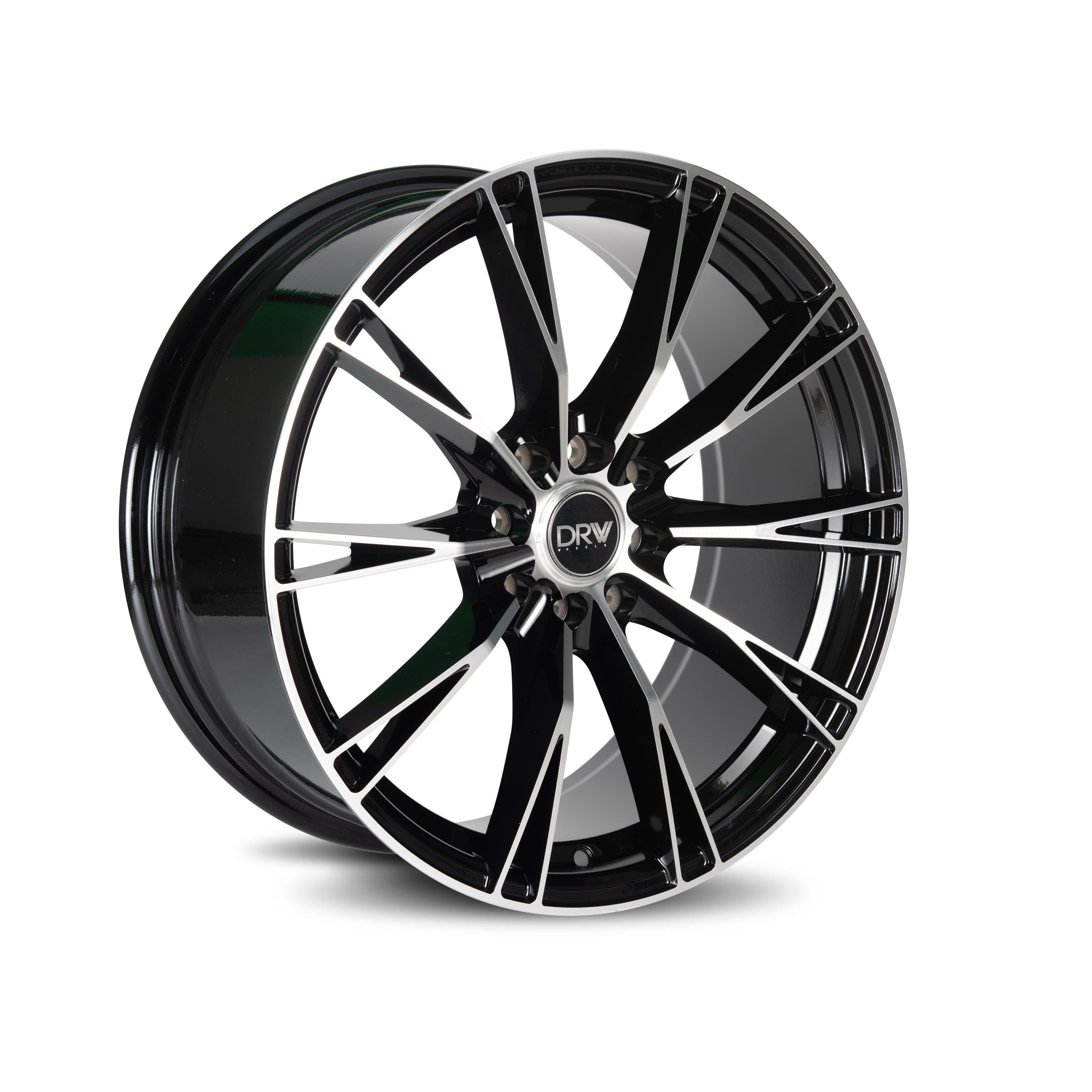 Dynamic Racing Wheels D23 17x7.5 Black Machined Face wheel