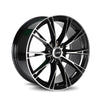 Dynamic Racing Wheels D23 18x8 Black Machined Face wheel
