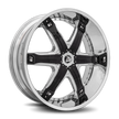 Diablo Wheels Fury 26x10 Chrome wheel