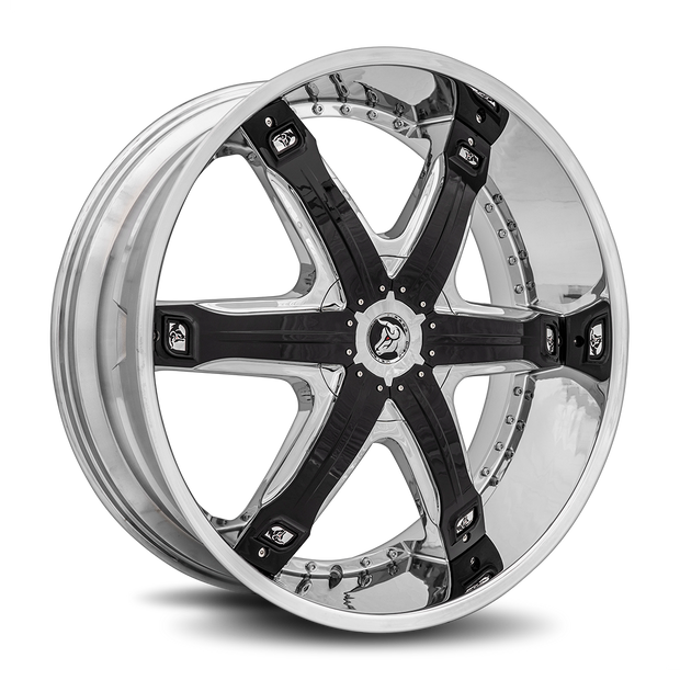 Diablo Wheels Fur 28x10 Chrome wheel