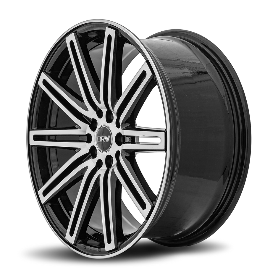 Dynamic Racing Wheels D13 17x7 Gloss Black Machined Face wheel