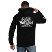 Da Offset unisex heavy blend hoodie in black, back view