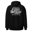 Da Offset unisex heavy blend hoodie in black, back view