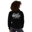 Da Offset unisex heavy blend hoodie in black, back view