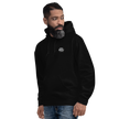 Da Offset unisex heavy blend hoodie in black, three-quarter front-left view